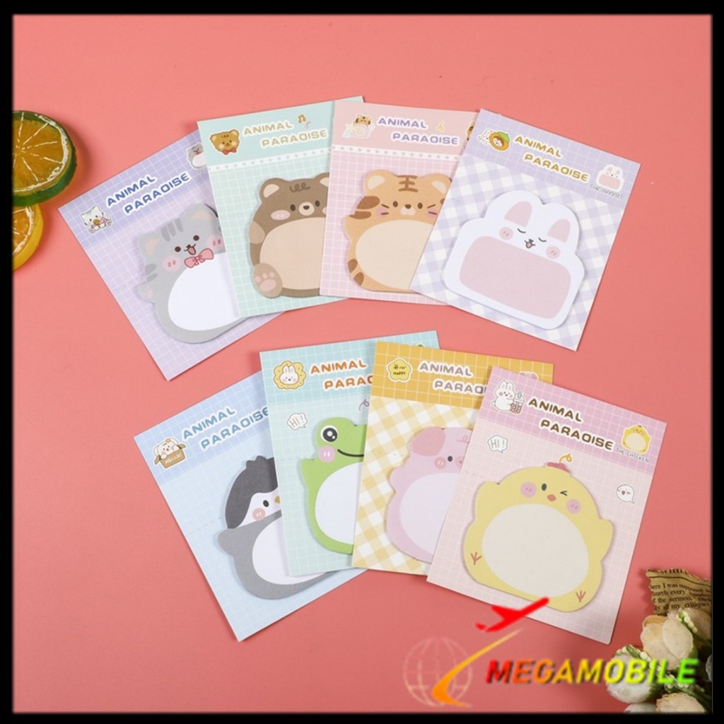 

MM Mini Book Karakter Animal Lucu Sticky Notes Motif Hewan Tempelan Kertas Catatan Memo Note Karakter Binatang Binatang