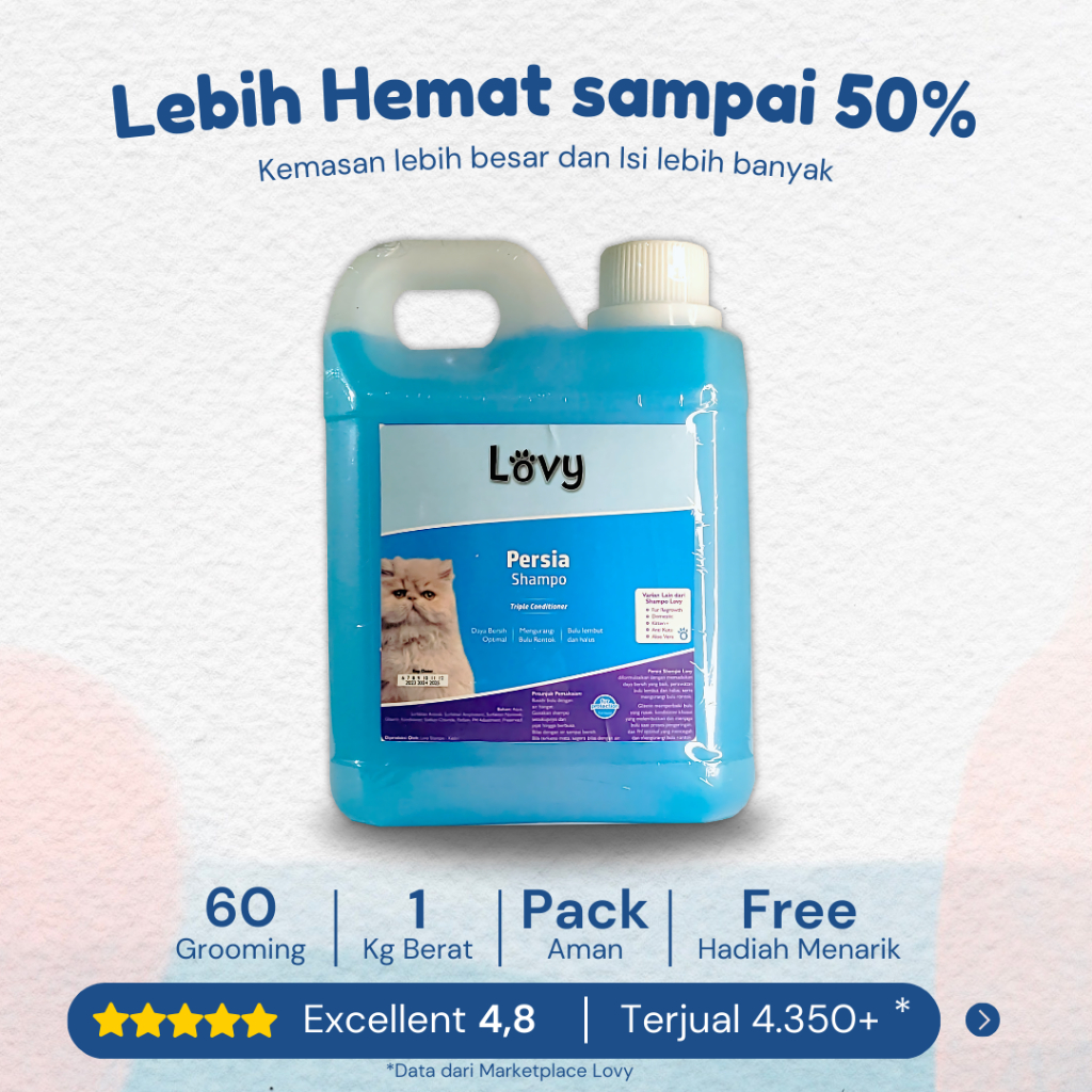 Shampo Kucing Persia Lovy Persia 1 Liter