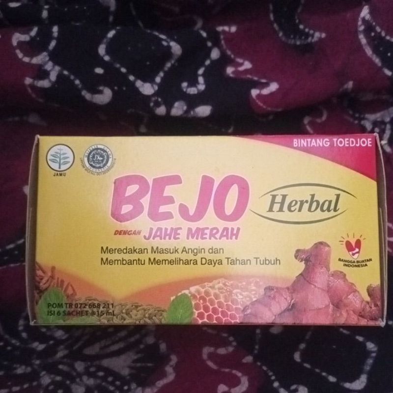 

Bejo Herbal Jahe Merah isi 6 sachet @15 ml