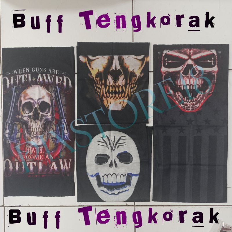 [ OBRAALL  ]BUFF TENGKORAK/MASKER TENGKORAK/BUFF MASKER TENGKORAK