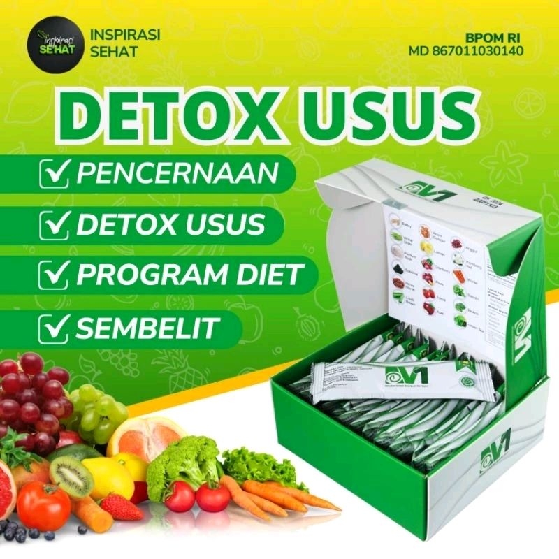 Natural Bio V1 Detox Nasa Pelangsing Herbal Obat Melancarkan BAB  Detox Pencernaan Usus Kotor