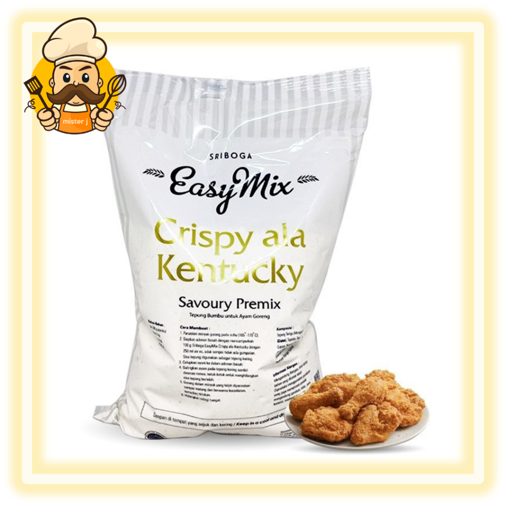 

Tepung Easymix Crispy Ala Kentucky merk Sriboga | Tepung Kentucky Repack | Tepung Ayam Crispy
