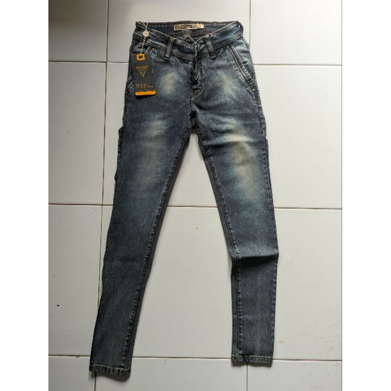 Celana jeans wanita remaja stretch NTF jeans original