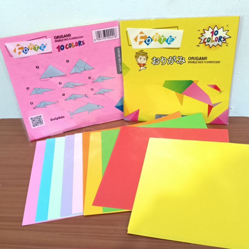 

KERTAS ORIGAMI MURAH DUA SISI - 10 WARNA - 16 x 16 FORTE