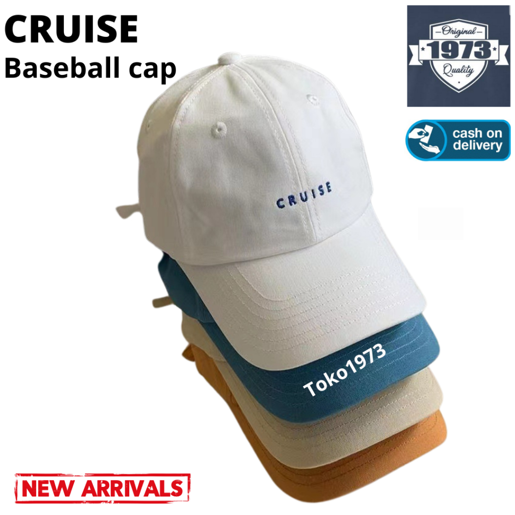 Baseball cap : CRUISE - Topi Baseball Topi Pria Topi Wanita Topi Olahraga