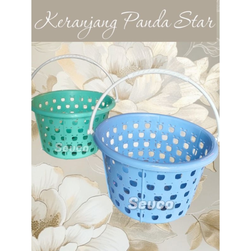 Keranjang Sabun Segi Oval Panda Star / Keranjang Plastic Kecil  Keranjang Mini Murah Serbaguna