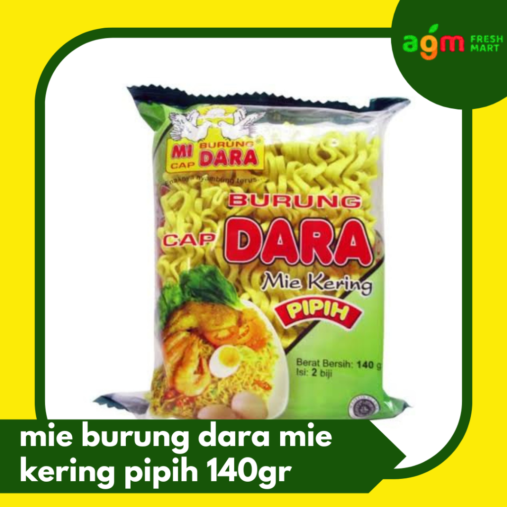 

Mie Burung Dara Mie Kering Pipih 140gr
