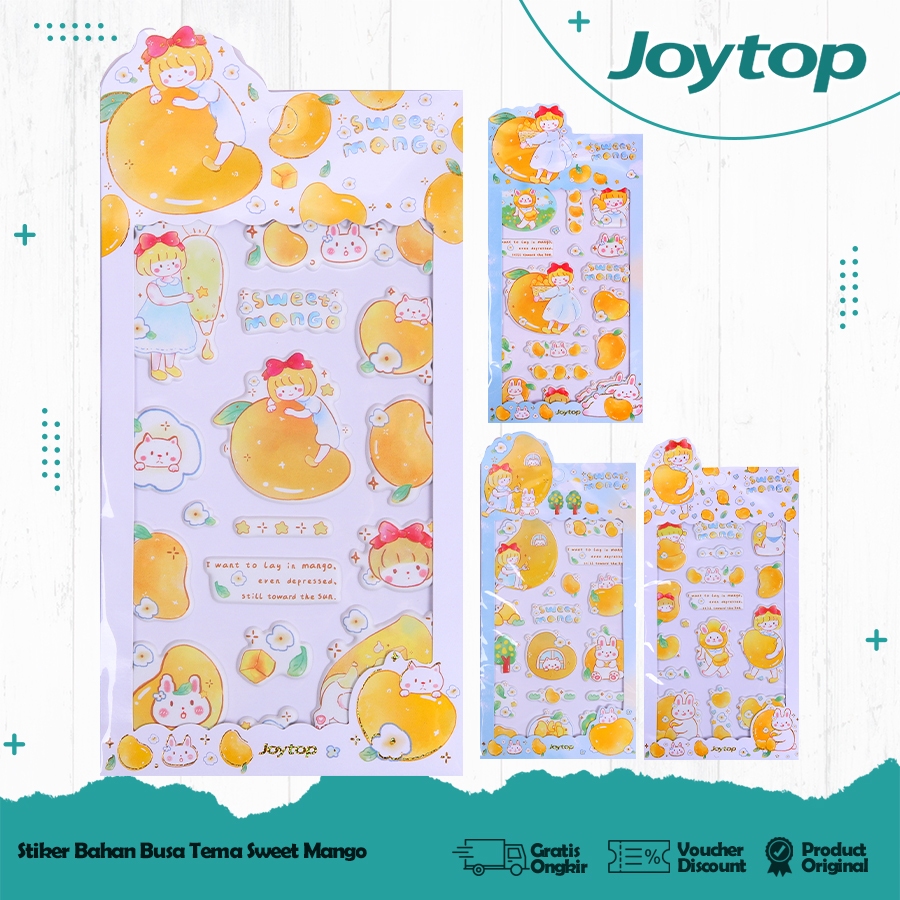 

JOYTOP Stiker 3D Sweety Mango DIY Kreasi Anak Cute