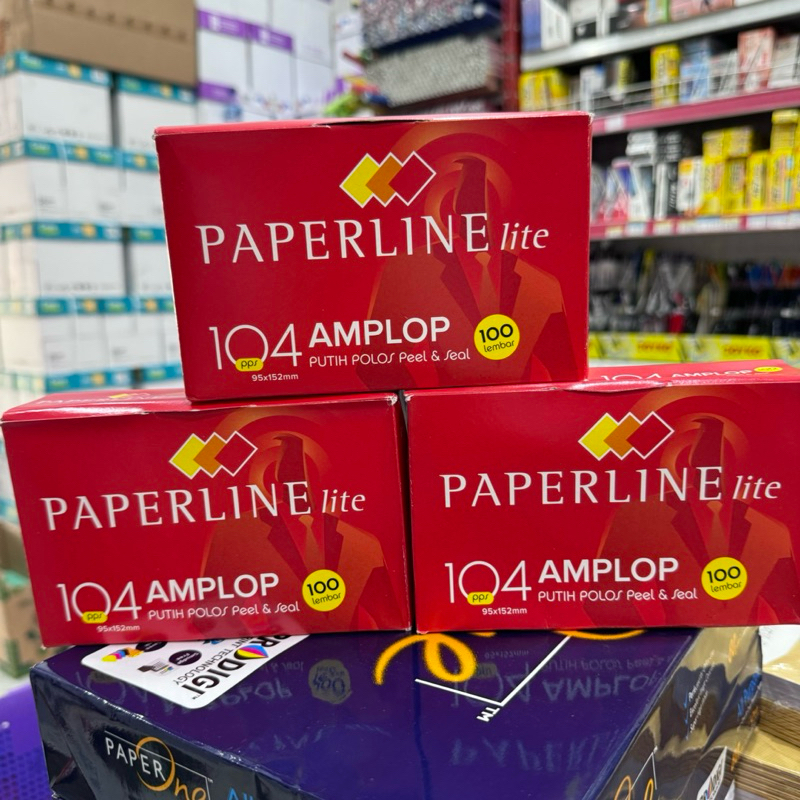 

AMPLOP PUTIH PAPERLINE LITE 90 / PAPERLINE LITE 104 (1 pak isi 100pcs)