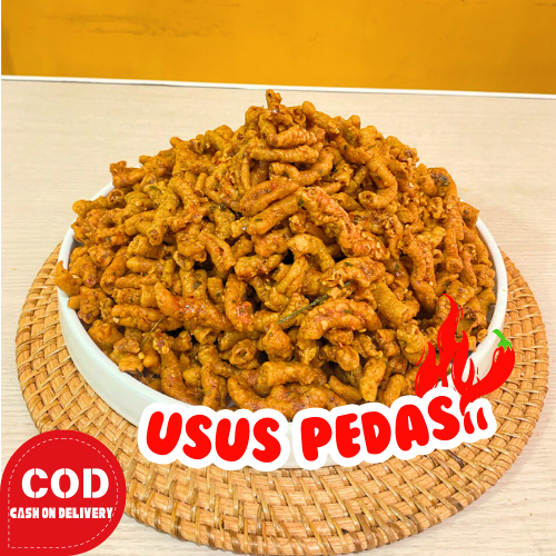 

Keripik Usus Crispy Pedas Daun Jeruk 125gram