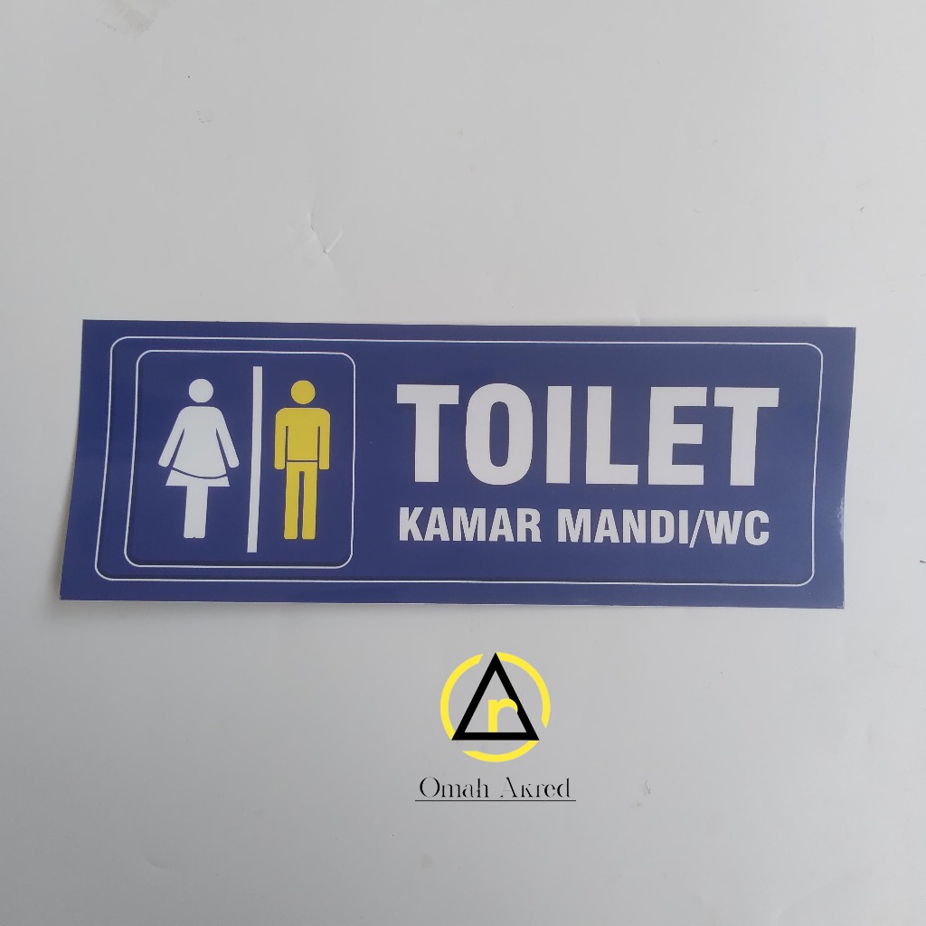 

Stiker Toilet - Kamar Mandi/WC - Stiker Vinyl