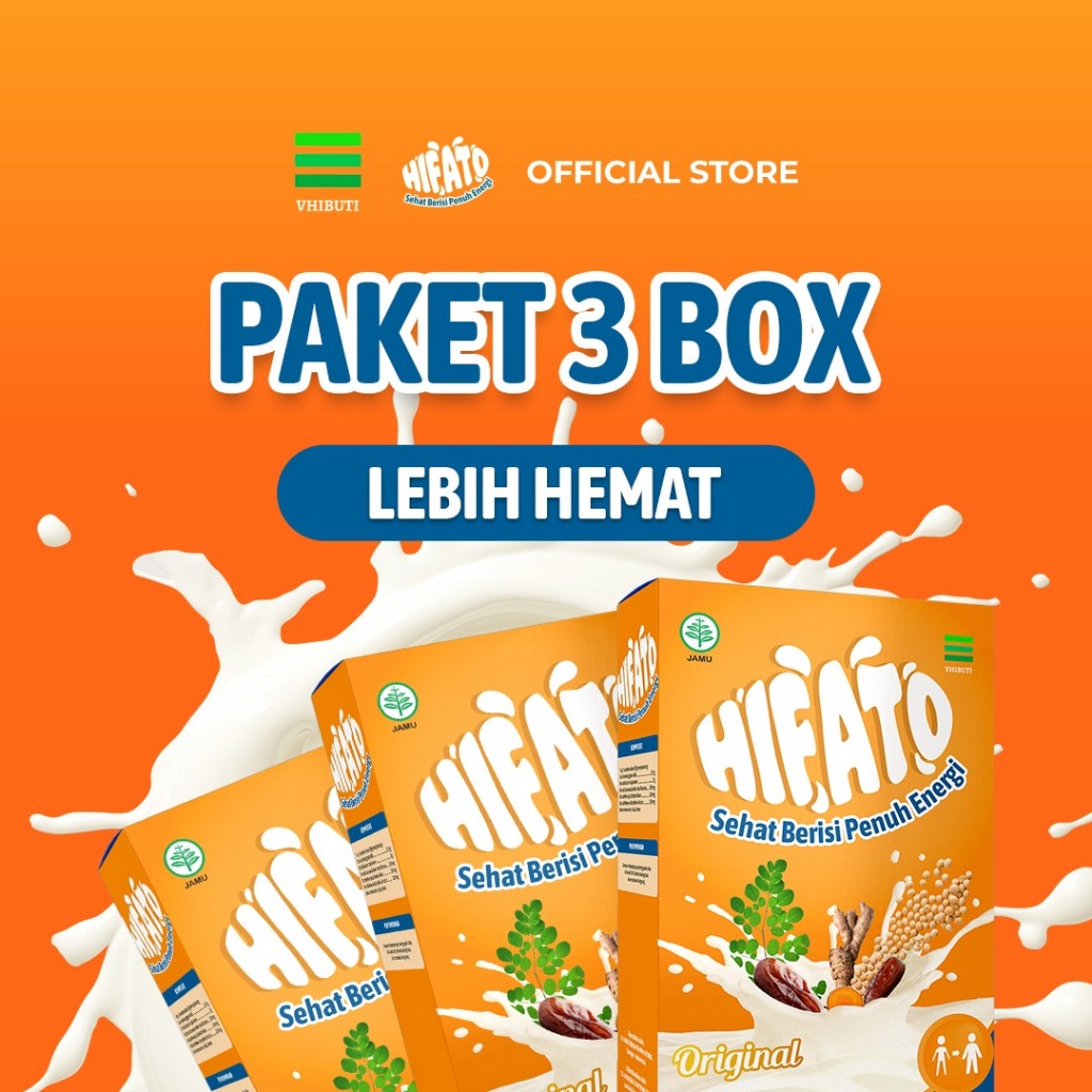 

HIFATO Kids - Susu Penambah Berat Badan Paket 3 Box Original