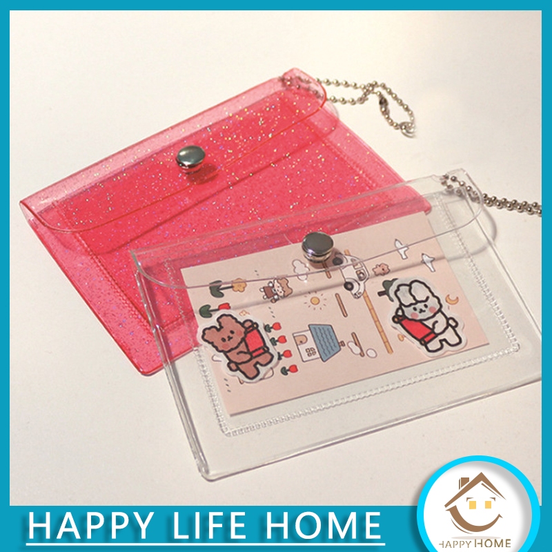 Dompet PVC Transparant Hologram Aesthetic/Tas Dompet Kecil Mini Cosmetic pouch