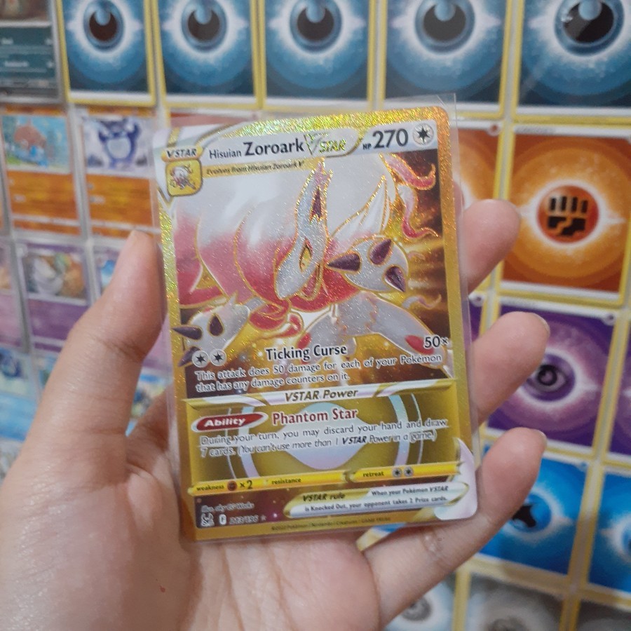 Hisuian Zoroark Vstar UR 213/196 English Pokemon TCG Trading Card Game Bahasa Inggris