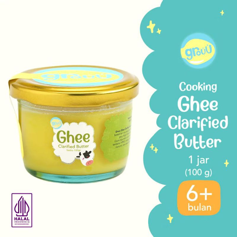 

GROUU - GRASSFED GHEE BUTTER (MENTEGA RENDAH LAKTOSA) - BB BOOSTER MPASI - NO MSG.