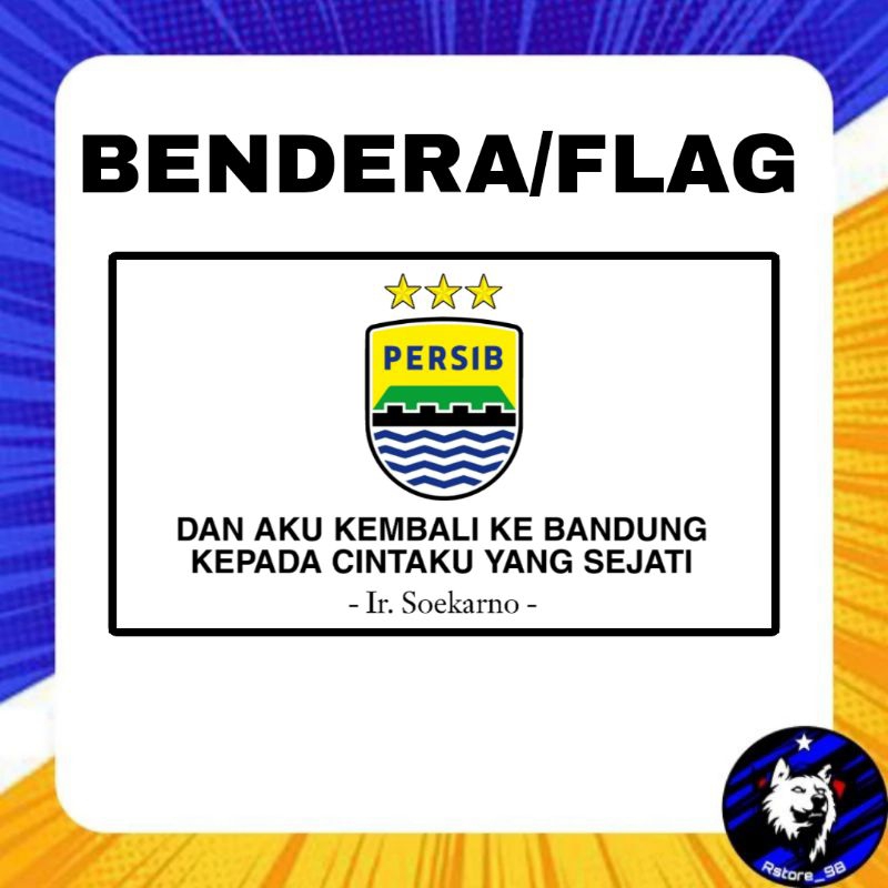 (BEST QUALITY) BENDERA FLAG PERSIB BANDUNG