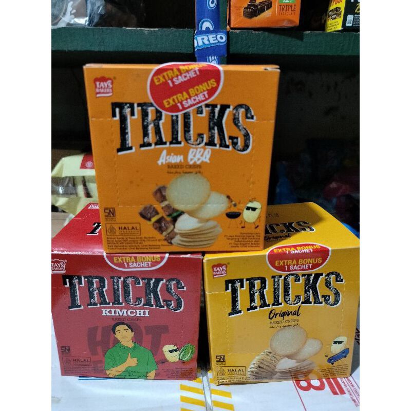 

Tricks Baked Chips Potato | 1Box isi 10Pcs