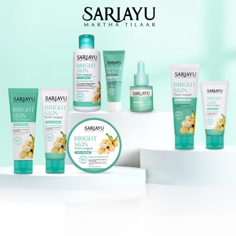 [𝙂𝙊𝙍𝙄𝙈𝙊𝙍𝙄] SARIAYU PAKET PUTIH LANGSAT SERIES - MOISTURIZER SCRUB FOAM LOTION