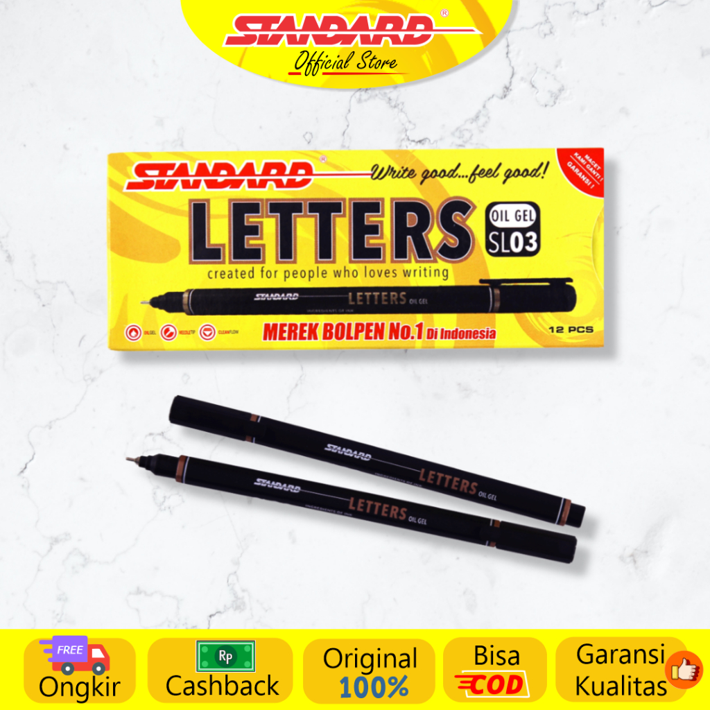 

Standard - Pulpen Letters SL03 ( Alat Tulis / Pen / Ballpoint / Pena )