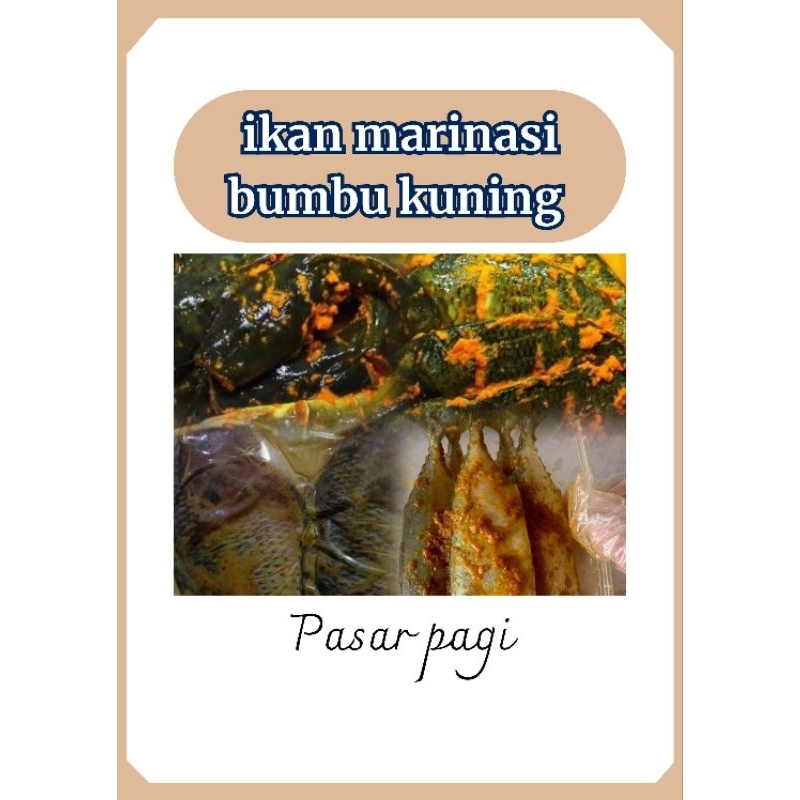 

Ikan marinasi bumbu kuning ikan nila emas kembung 500g