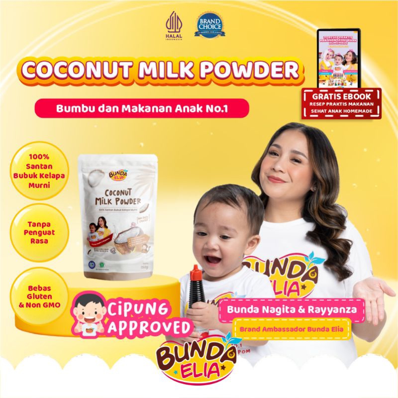 

Nafariz724 Bumbu Bunda Elia - Coconut Milk Powder Santan Mpasi/Santan Anak
