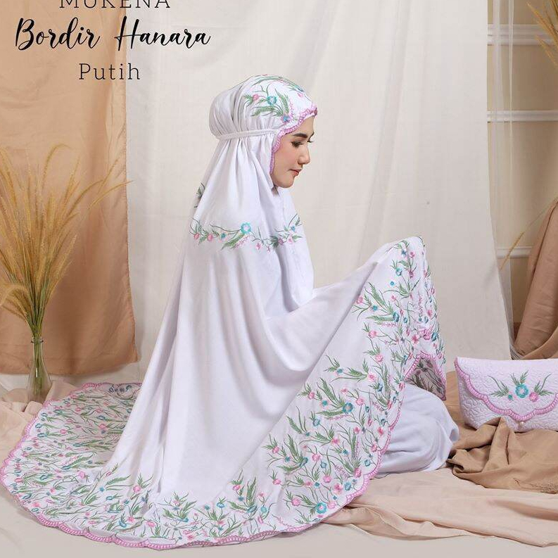 MUKENA RAYON BORDIR MANUAL TIMBUL KHAS TASIK HANARA