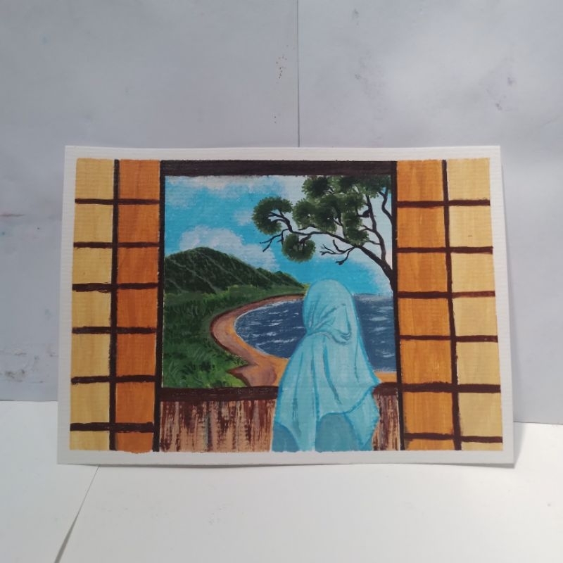 

lukisan tangan kertas watercolor cat akrilik