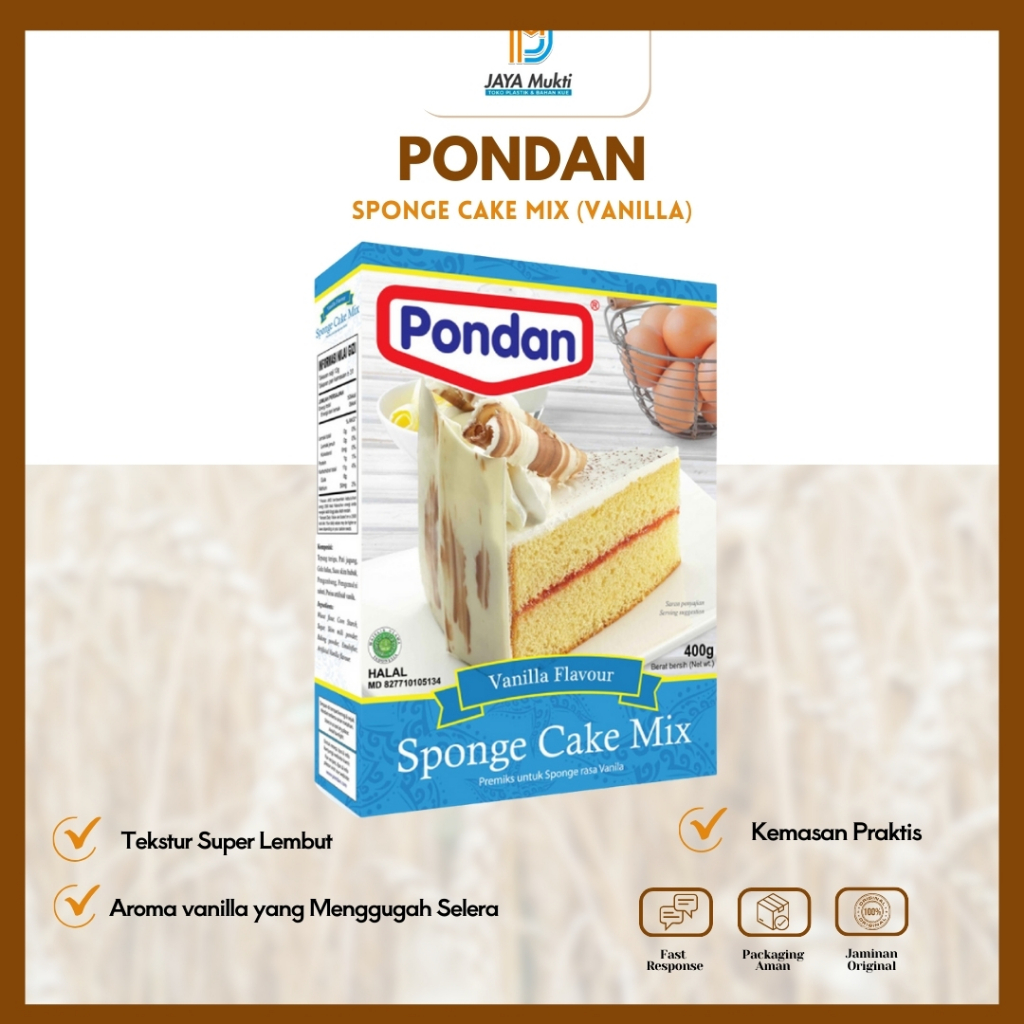 

Pondan Sponge Cake Mix Vanilla