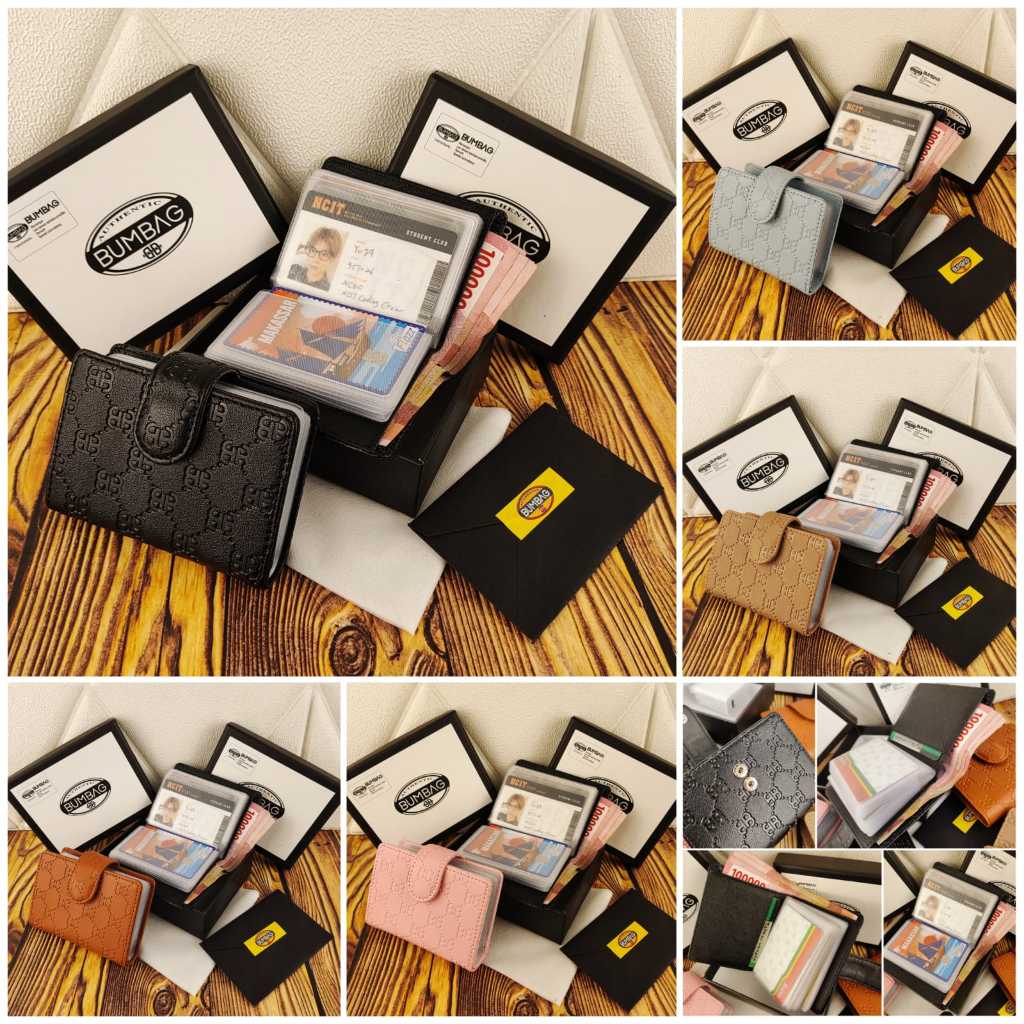 BAMBEG - DOMPET KARTU CETEK WANITA IMPORT FREEBOX - Dompet Kartu + Uang Kode Free Box 191524