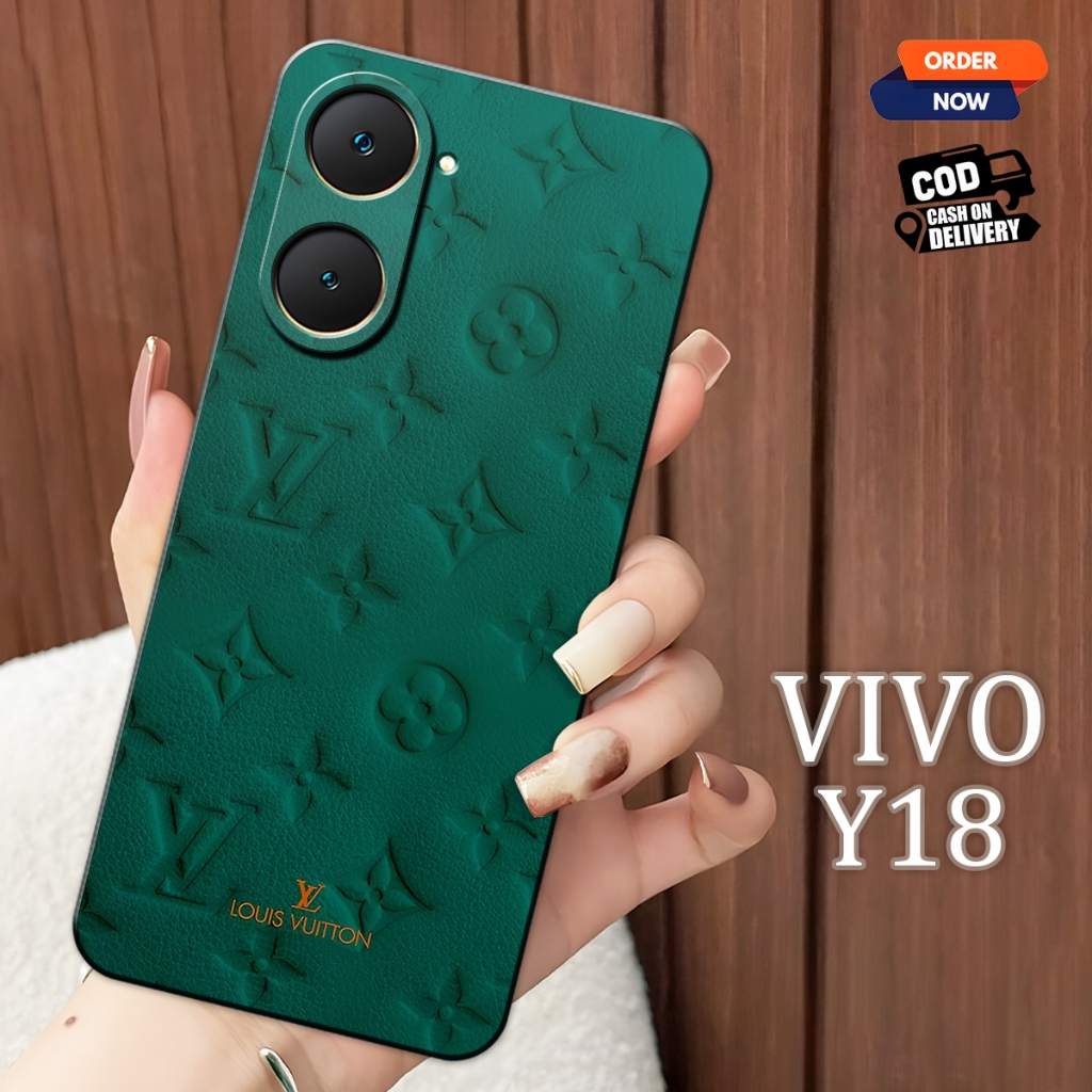 Softcase Vivo Y18 Terbaru Case Vivo Y18 Motif Wallpaper LV Case Pelindung HP Casing Anti Slip Case M