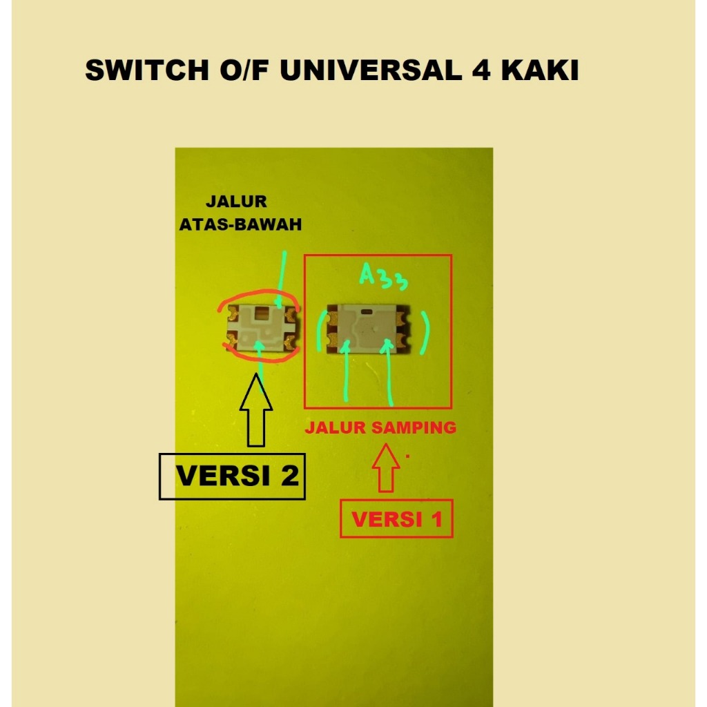 SWITCH ON / OFF OPPO A33 / A33W / NEO 7