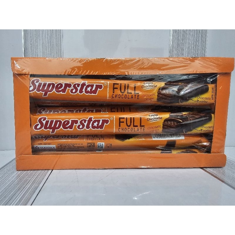 

Superstar Wafer Full Chocolate 320g isi 20 x 16g