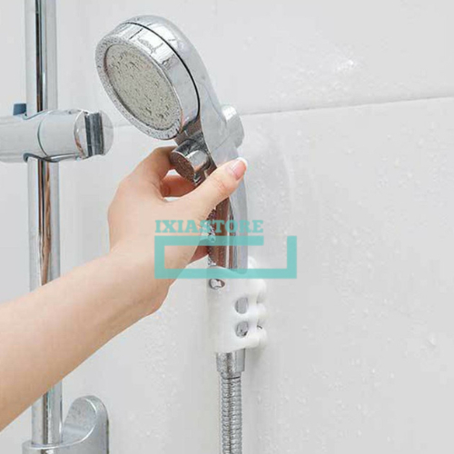 Dudukan Shower Karet Vacum Silikon Shower Holder Gantungan Kepala Shower Mandi Tempel Dinding Toilet
