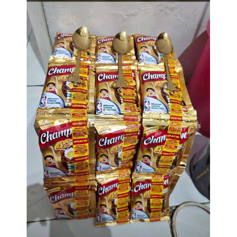 

Energen Champion Renceng isi 10 Sachet Gratis Sendok makan