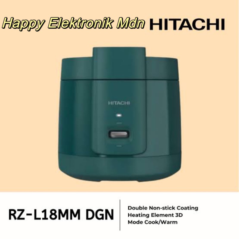 HITACHI Rice Cooker HITACHI RZ-L18MM HITACHI Magic Com Hitachi Penanak Nasi Magic Com 1.8 Liter Pema