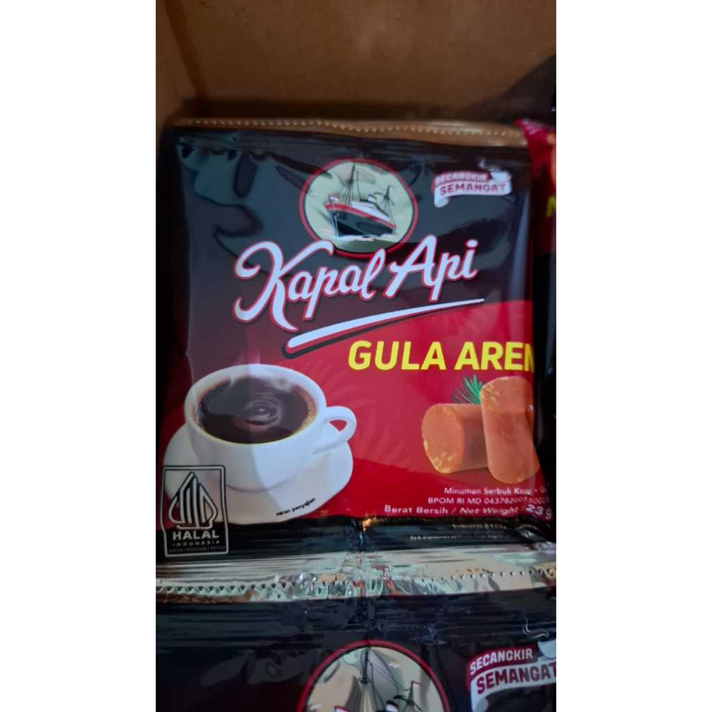 

Kopi Kapal Api Gula Aren 23gr isi 10pcs