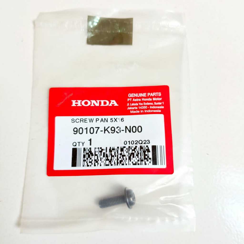 Baut (Screw Pan 5X16) Scoopy eSP K93 ORI AHM 90107K93N00