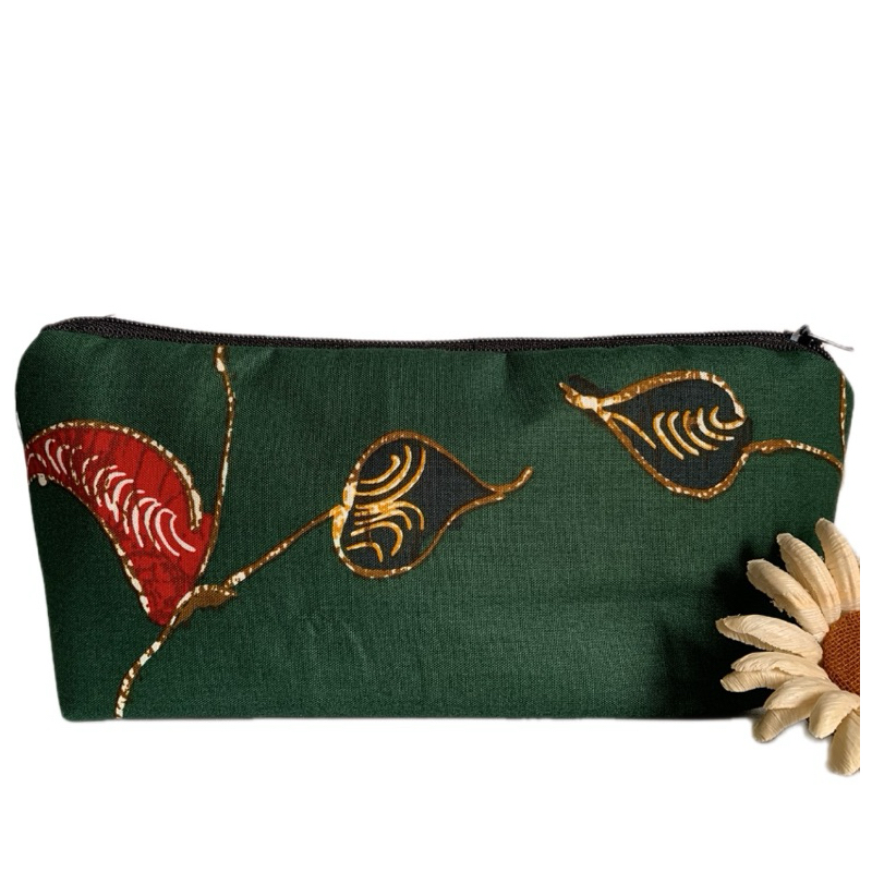 

Case Pencil Batik Hijau Tua Wadah Dompet Pensil Batik Hijau Tua