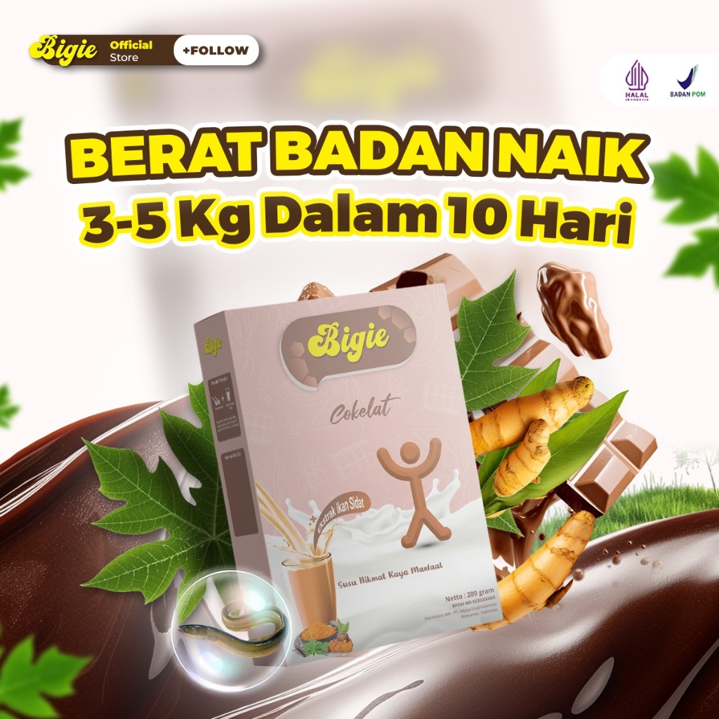 

BIGIE Susu Penggemuk Badan Penambah Berat Badan Ampuh BPOM Original