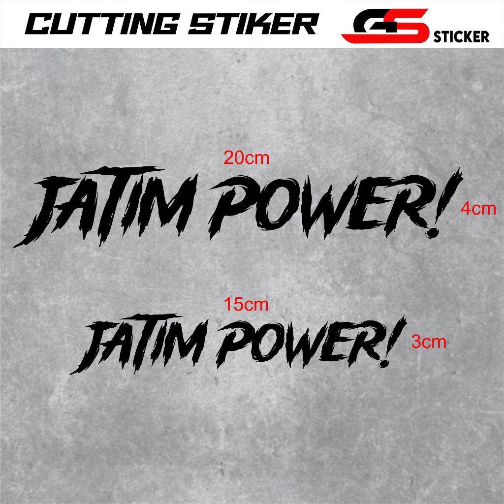 stiker jatim power cutting murah