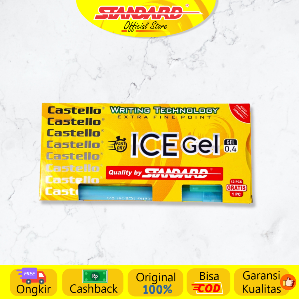 

Standard - Pulpen Castello Ice Gel 0.4 ( Alat Tulis / Pen / Ballpoint / Pena )