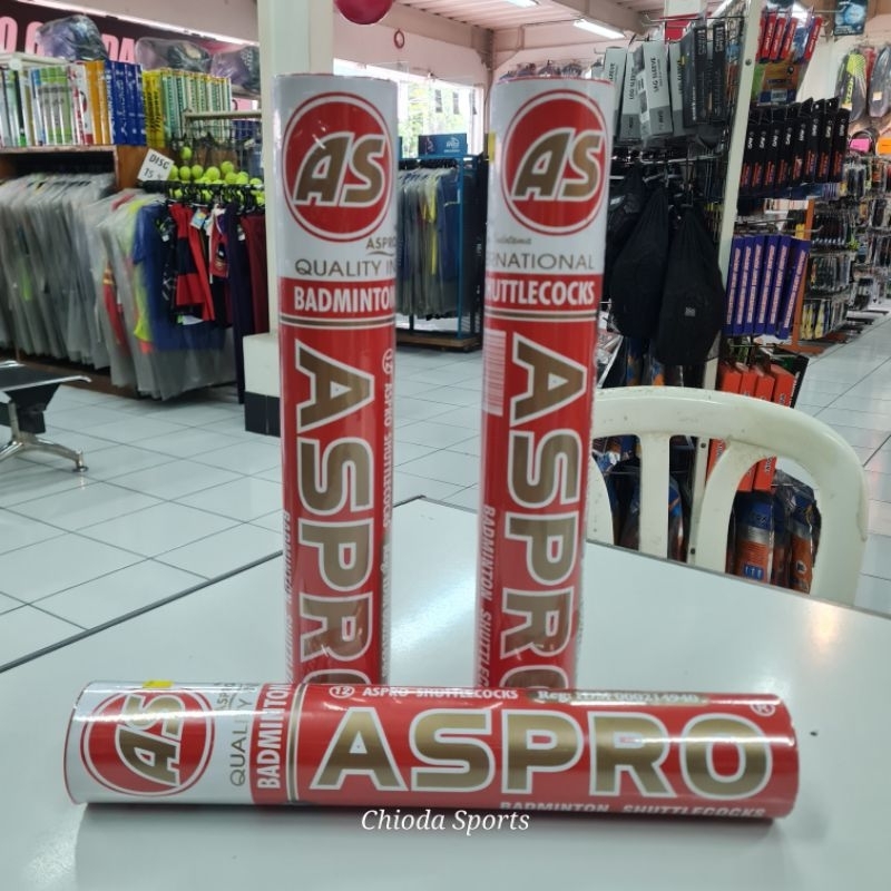 Shuttlecock Shuttle Cock Kok Badminton Bulutangkis Aspro Merah Original