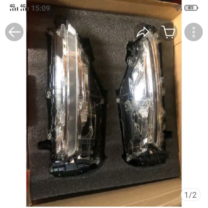 DRL LED Sein Running Fortuner VRZ Legender squinetal Lampu sein bumper depan VRZ