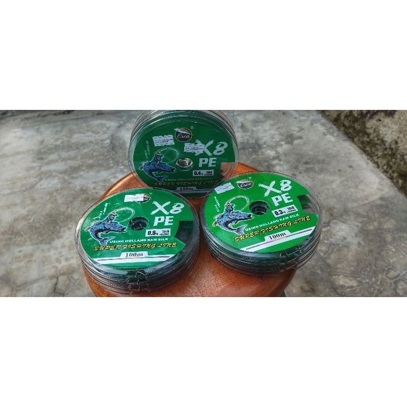 Senar Pe Orca X8 100m multicolour conecting kuat halus diameter kecil casting gabus toman murah