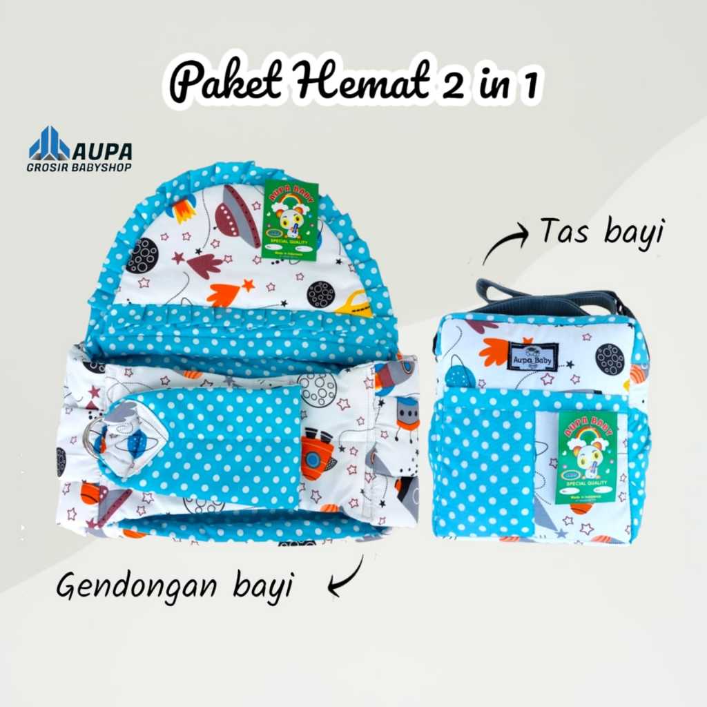 Tas bayi dan Gendongan bayi Paket Hemat Set 2PCS