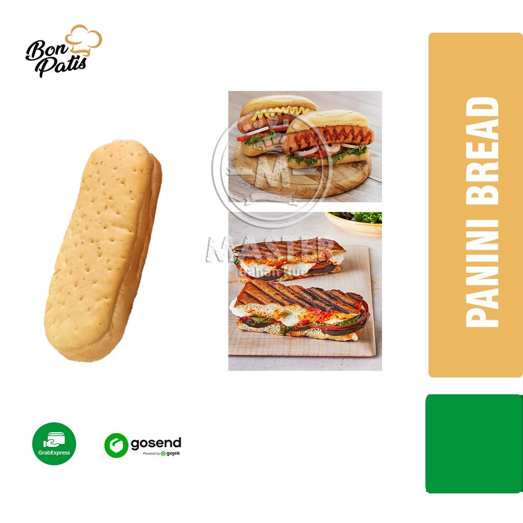 

Roti Panini Bread Bonpatis Roti Lapis Italia Sandwich Hotdog Panini Frozen [KHUSUS INSTANT]