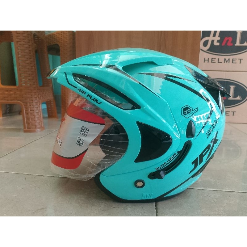 Helm Jpx Supreme Hijau Tosca