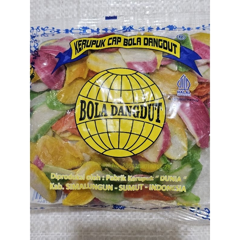 

Kerupuk Merk Bola Dangdut warna warni