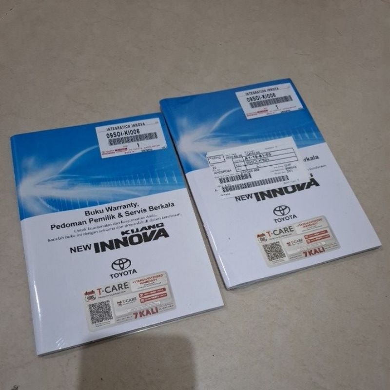 [Baru] Manual Book & buku Servis berkala New innova Reborn G V Venturer Bensin Diesel Zenix Hybrid Z