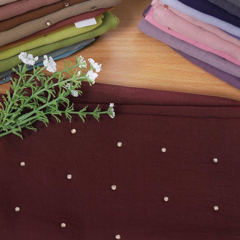 Hijab Segi Empat JAMBUL PAYET ROSE GOLD // SEGI 4 TASEL// BAHAN PARIS VARESA //